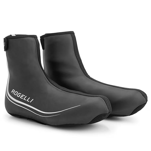 Rogelli Hydrotec Überschuhe Fahrrad Unisex - Regenschutz Schuhe Fahrrad - Wasserabweisend - Schwarz - Größe 44-45 von Rogelli