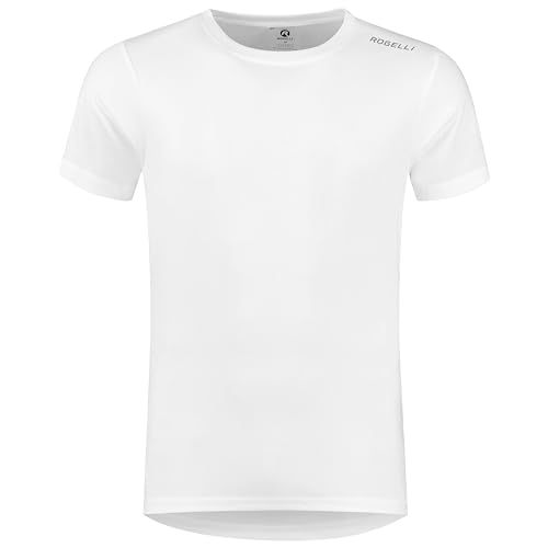 Rogelli Promo Funktionsshirt Herren Kurzarm - Laufshirt Atmungsaktiv - Sport T-Shirts - Sport Shirt - Weiß - XL von Rogelli