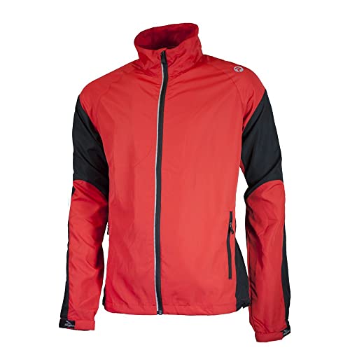 Rogelli Herren Radsport Trägerhose Drummond Running Jacke, Herren, Drummond, rot/schwarz von Rogelli