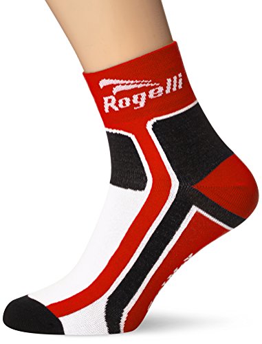 Rogelli Herren Radsportsocken RCS-03, Red/White, 44/47 von Rogelli