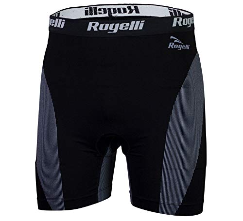 Rogelli Men's Seamless Underwear Boxer, Black, L/XL von Rogelli