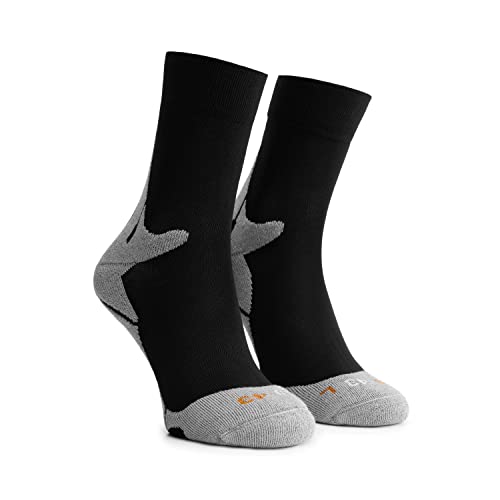 Rogelli Herren Rrs-01 Socken, schwarz/Gau, 40-43 von Rogelli
