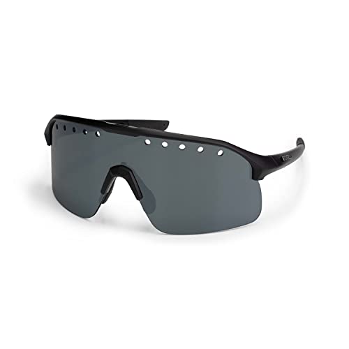 Rogelli Ventro Polarized Sportbrille Unisex - Fahrradbrille - Schwarz, One Size von Rogelli
