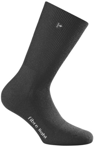 Rohner Socken Uni Trekking Fibre Light SupeR, schwarz, 36-38, 60_0391_schwarz von Rohner Socken