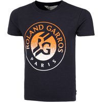 Roland Garros Big Logo T-Shirt Kinder in blau von Roland Garros