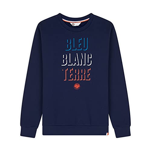 Roland Garros Herren BBT HOM Kollektion Pullover Markenfarbe Marineblau-Qualität Sweatshirts-Größe XL-RG20007, Navy, XL von Roland Garros