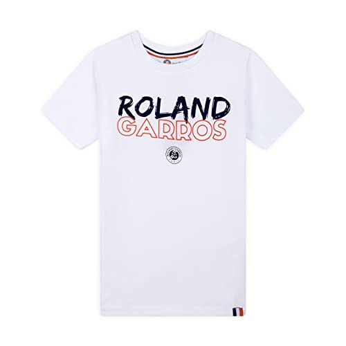 ROLAND GARROS Jungen Rg21011 T-Shirt, weiß, Für Kinder (4 Jahre) von ROLAND GARROS