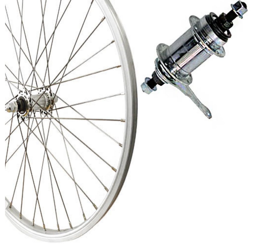 Roland Laufrad Roland Hinterrad 26" Rücktritt silber Kastentyp Aluminium RBN von Roland