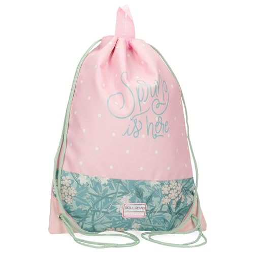 ROLL ROAD Spring is Here Rucksack, Rosa, 32 x 42 cm, Polyester, Rosa, Rucksack von Roll Road