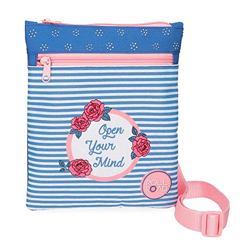 Roll Road Rose Umhängetasche Blau 20x24 cms Polyester von Roll Road