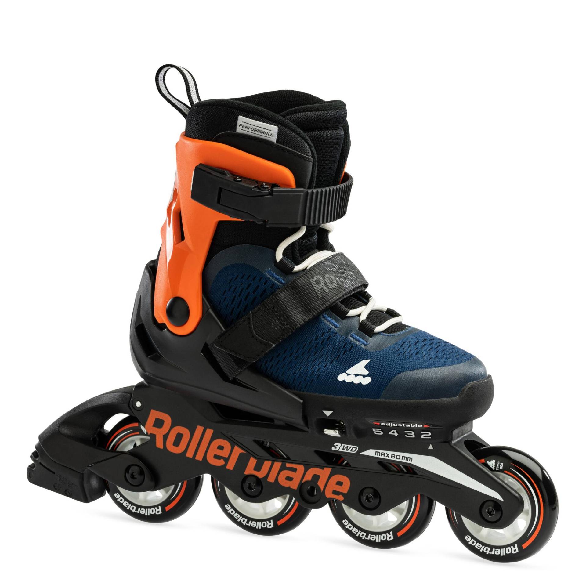 Inline Skates Inliner Kinder - Fitness Rollerblade Microblade schwarz/orange von Rollerblade