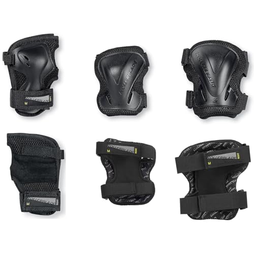 Rollerblade Evo Gear 3 Pack Schützerset, Schwarz, XL von Rollerblade