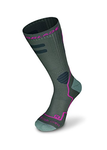 Rollerblade High Performance Damen Socken Inline Skating Multi Sport Dunkelgrau und Rosa von Rollerblade