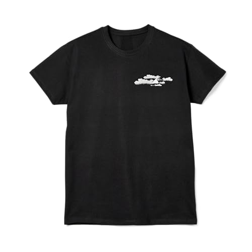 Rollerblade T-Shirt – 100% Baumwolle, Relaxed Fit, Skater-Style mit Logo & Wolkenmotiv, Unisex, Schwarz, S von Rollerblade