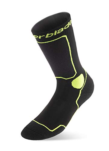 Rollerblade Unisex – Erwachsene Skate Socks, Black/Green, XL von Rollerblade