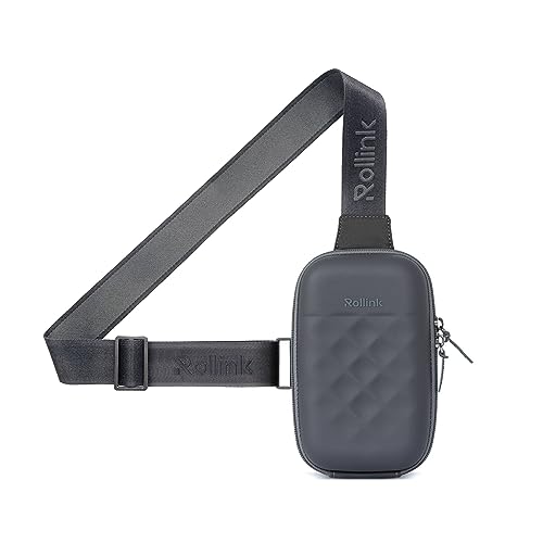 Rollink Mini Slingbag GO - Compact Travel Crossbody Bag for Essentials (Iron) von Rollink