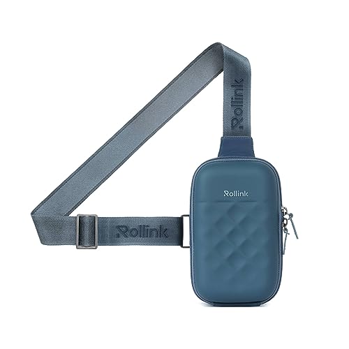 Rollink Mini Slingbag GO - Compact Travel Crossbody Bag for Essentials (Storm Blue) von Rollink