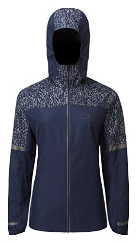 Ronhill Damen Wmn's Life Night Runner Jacket Jacke, Tiefmarineblau/reflektierend, 34 von Ronhill
