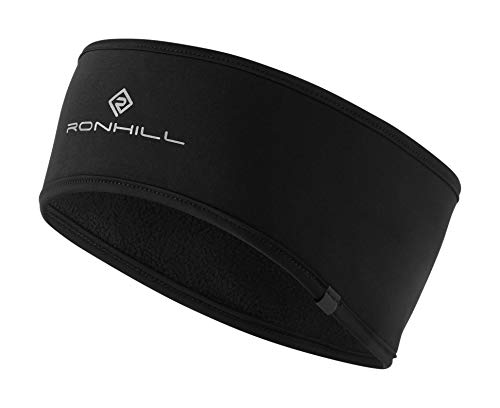 Ronhill Unisex Windblock-Stirnband, komplett schwarz, M L UK von Ronhill