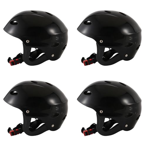 Ronlok 4X Sicherheits Schutz Helm 11 Atemlöcher für Wassersport Kajak Paddel Boot - Schwarz von Ronlok