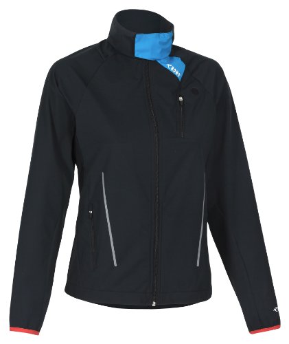 Rono Damen Jacket Carbon 2.5 , Black/Blue Jewel (9101) L,1141640 von Rono