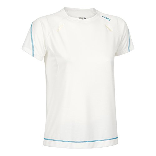 Rono Damen Shirt Top Dry Cool, White, S von Rono