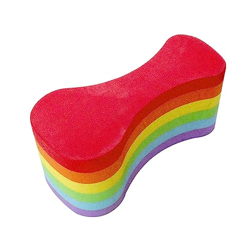 Ronyme Eva 6 Layer Schwimmboje Pull Buoy Leg Float,Schwimmhilfe Beine und Hüfte Unterstützung für Erwachsene, Kinder und Anfänger, für Schwimmschwimmen, Regenbogen von Ronyme