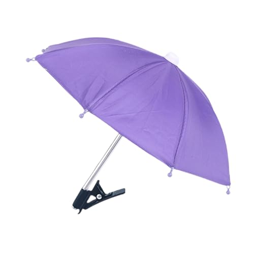 Ronyme Handy-Regenschirm für Sonnenschirme, Handy-Sonnenschirmhalter, Upgrade-Handy-Regenschirm, Sonnenschirme für Fahrrad, Handy, Motorradfotografie, violett von Ronyme
