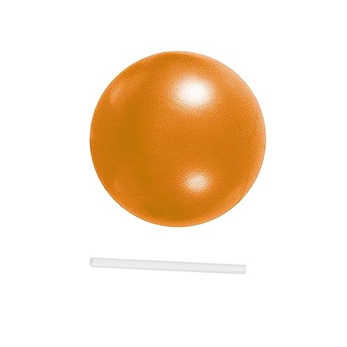 Ronyme Kleiner Pilates-Ball, Kernball, Anti-Burst-Gymnastikball, Yoga-Ball für Gymnastik, Dehnung, Gleichgewichtsstabilität, verbessert das Gleichgewicht und, Orange von Ronyme