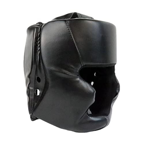 Ronyme Kopfschutz Boxen Sparring Kopfschutz MMA Head Face, Schwarz, 50 bis 58 cm von Ronyme