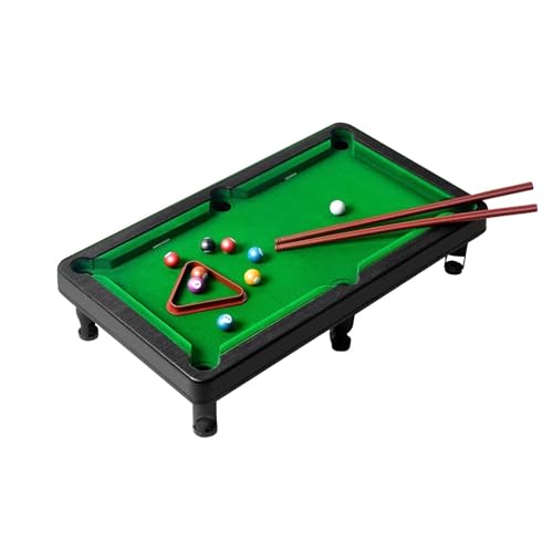 Ronyme Mini-Tisch-Pool-Set, Billardspiel, tragbarer Schreibtisch für den Haushalt, Büro-Desktop-Snooker-Spielbälle für Spielzimmer, Bar, Kindergarten, 44x24x9.5 cm von Ronyme