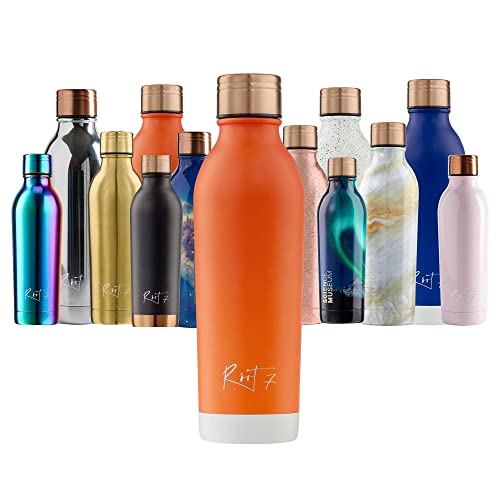 Root7 Edelstahl-Wasserflasche | doppelwandig & kupferisoliert | wiederverwendbare Thermoflasche | BPA-frei, auslaufsicher | hält 30 Stunden kalt & 20 Stunden heiß von Root7