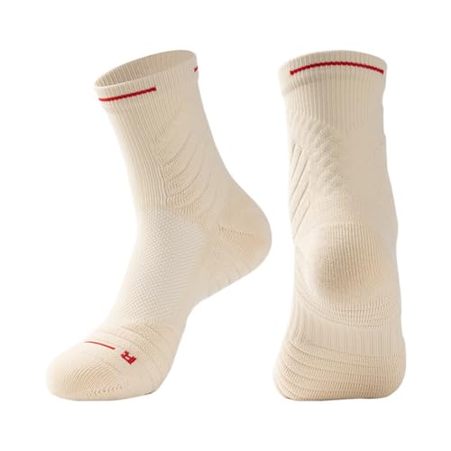 Rordigo 1 Paar Fußballsocken, rutschfeste Slipper-Socken, Trainingssocken für Fußball für Männer und Frauen, Aprikosengelb, M von Rordigo