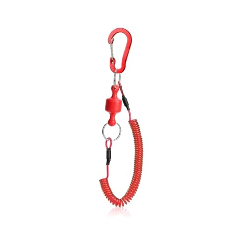 Rordigo Festes Seil zum Angeln, Starker Magnetischer Stahldraht zum Schutz der Angelausrüstung, Rot, 1 Stück von Rordigo