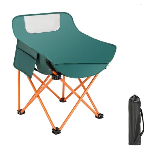 Rordigo Wandern und Strand Tragbarer Klappbarer Campingstuhl, Outdoor-Stuhl mit Aluminiumrahmen, Grün von Rordigo