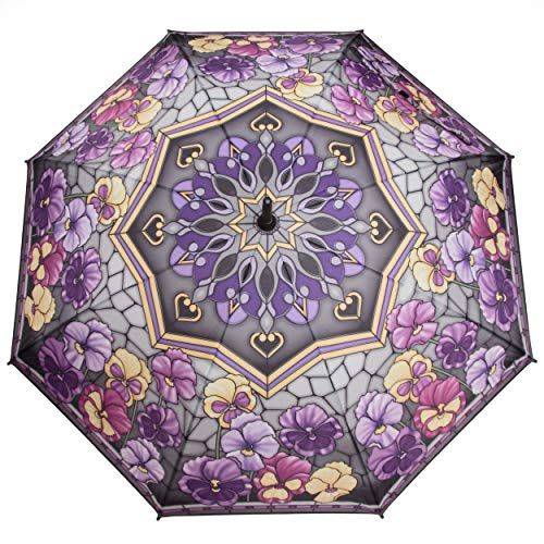 Regenschirm Blumen Stiefmütterchen Style Tiffany Stockschirm Damen von ROSEMARIE SCHULZ Heidelberg