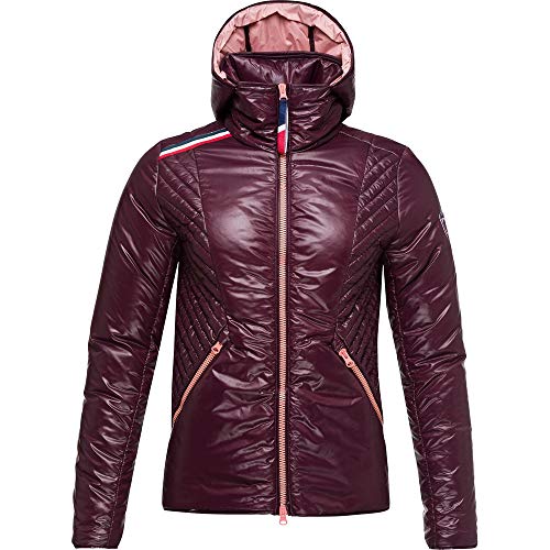 Rossignol Damen Verglas Hood Jacket Weste, Weinrot, XL von Rossignol