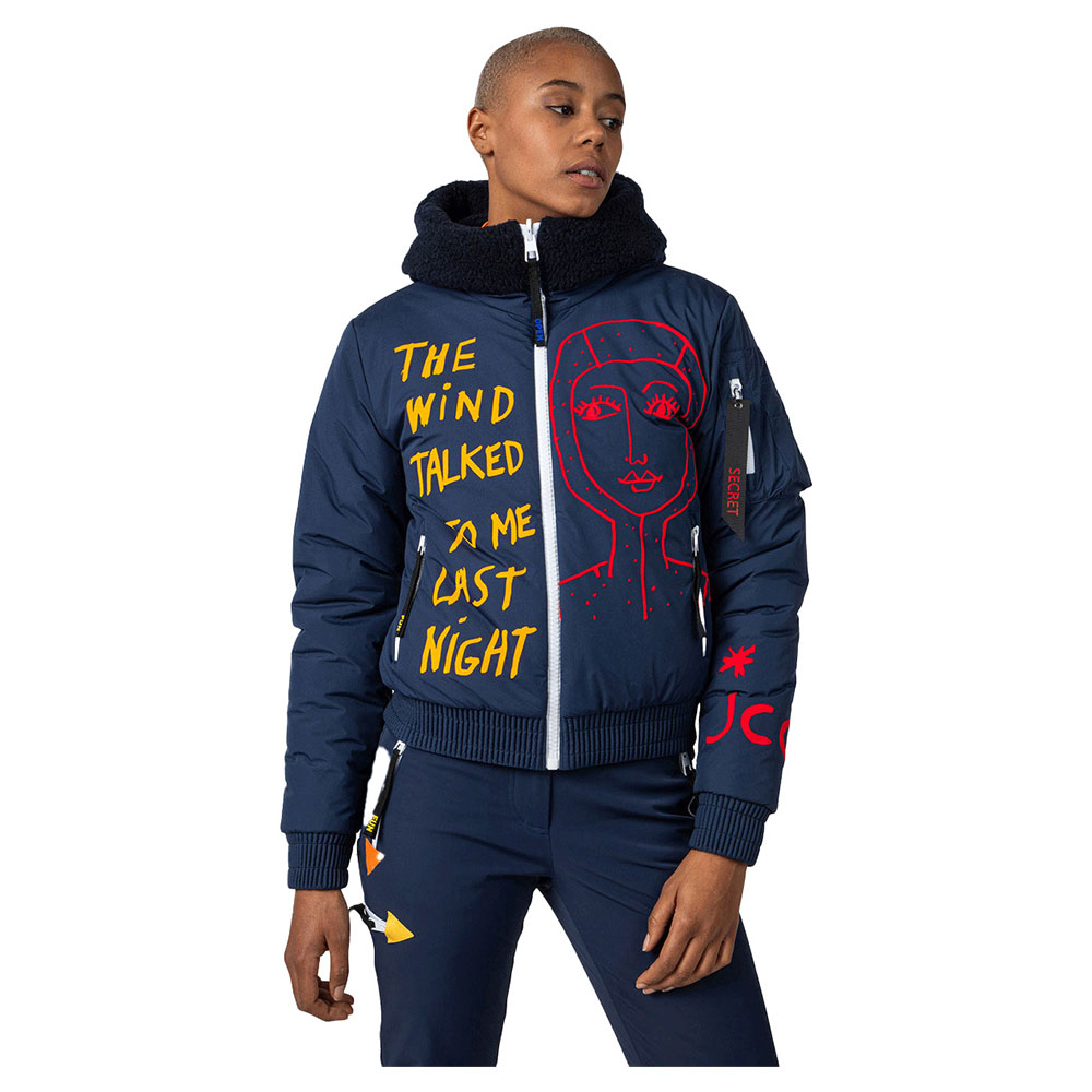 Rossignol Jcc Yeti Fleecy Bomber Jacket Blau S Frau von Rossignol