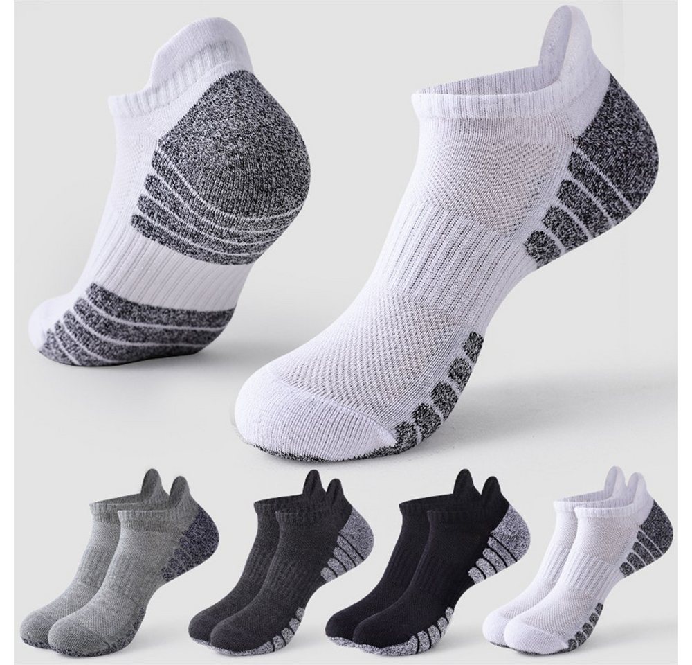 Rouemi Socken Sportsocken,atmungsaktive schweißabsorbierende Laufsocken kurze Socken (4-Paar) von Rouemi