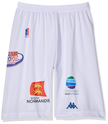 Rouen Metropole Basketball-Shorts, offiziell, 2018-2019 XX-Small weiß von Rouen Metropole Basket