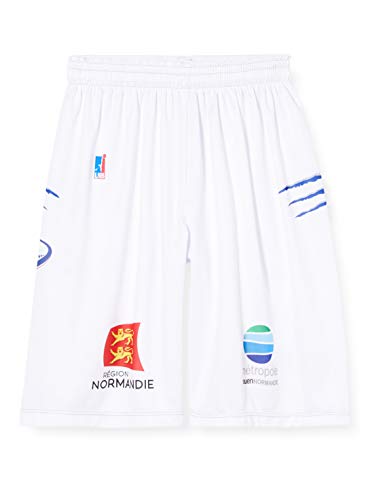 Rouen Metropole Basketball-Shorts, offiziell, 2019-2020 XX-Small weiß von Rouen Metropole Basket
