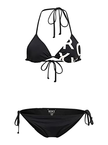 Roxy Beach Classics Tie Side - Triangle-Bikini-Set für Frauen Schwarz von Roxy