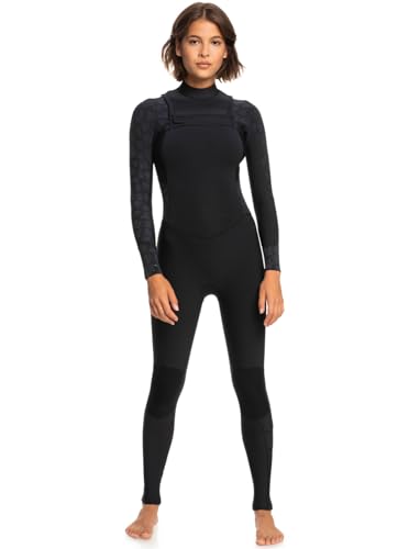 Roxy 4/3mm Swell Series 2022 - Chest Zip Wetsuit for Women - Chest-Zip-Neoprenanzug - Frauen - 4 - Schwarz. von Roxy