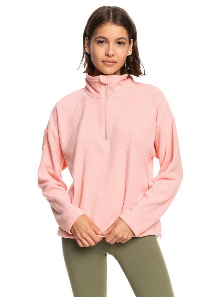 Roxy Fleecepullover ROXY Feel it too Fleece Pullover rosa von Roxy