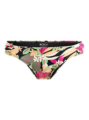Roxy Printed Beach Classics - Bikinihose mit mittlerer Bedeckung für Frauen Schwarz von Roxy