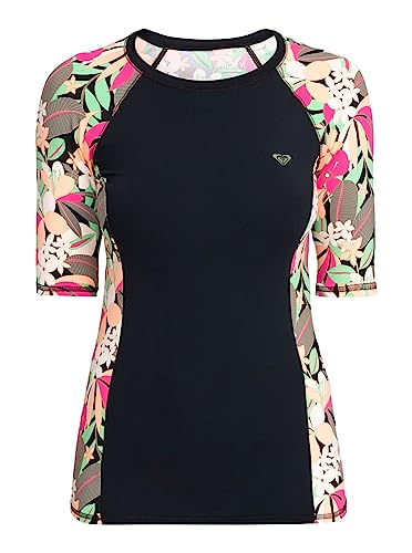 Roxy Kurzärmliges Surf-T-Shirt mit UPF 50 für Frauen Schwarz von Roxy