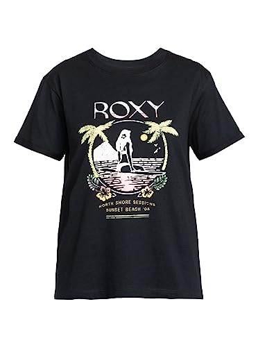 Roxy Summer Fun - T-Shirt mit Loose Fit für Frauen Schwarz von Roxy