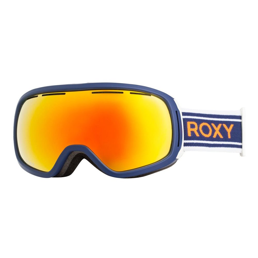 Roxy Rockferry Color Luxe Ski Goggles Blau HD Brown ml Orange/CAT3 von Roxy