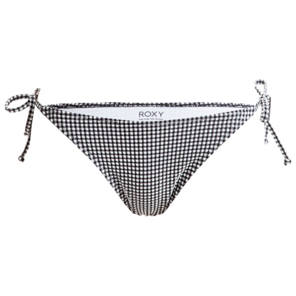 Roxy - Women's Gingham Cheeky Ties - Bikini-Bottom Gr XS grau von Roxy