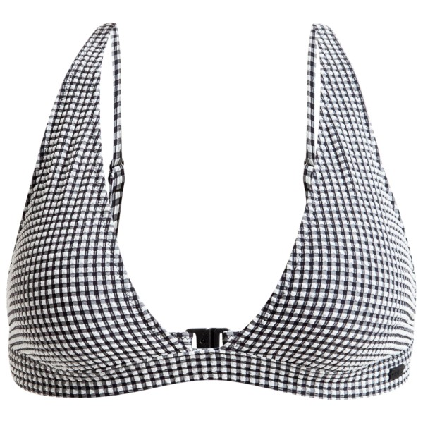 Roxy - Women's Gingham Elongated Triangle - Bikini-Top Gr XXL grau von Roxy